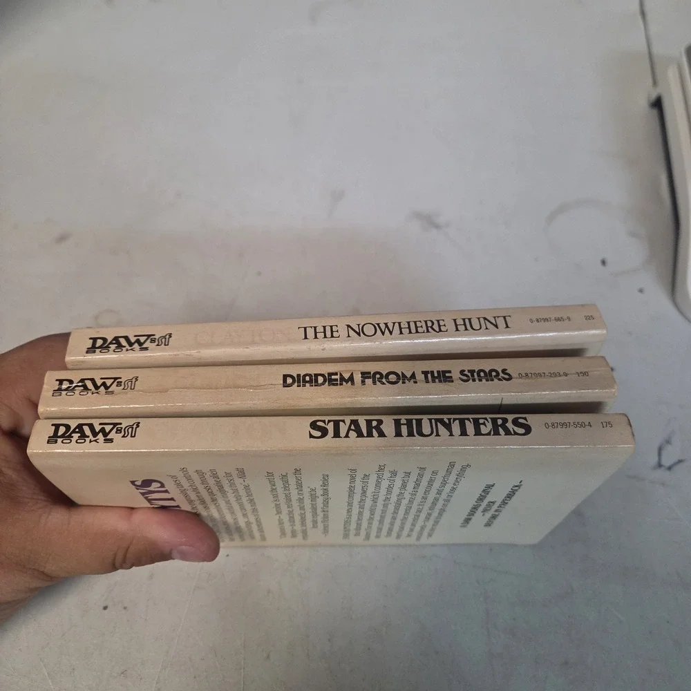 Jo Clayton Diadem Books Lot 3 Diadem from the Stars Star Hunters Vtg Sci Fi DAW